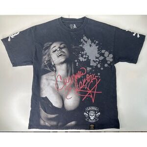 Vintage Dissizit Carmen Electra La Coka Nostra Graphic T Shirt Size XL Men's